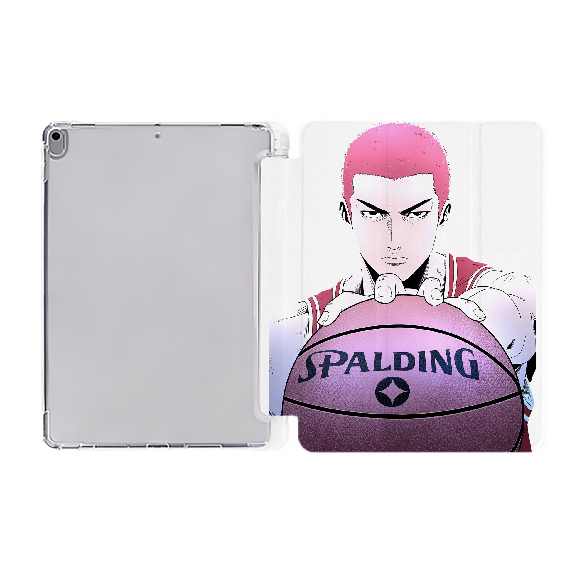 （画像用） SLAM DUNK／スラムダンク IPad ケース ペン収納付き 三つ折りスタンド PUレザー×シリコン 対応機種9.5/10.5/10.9インチ